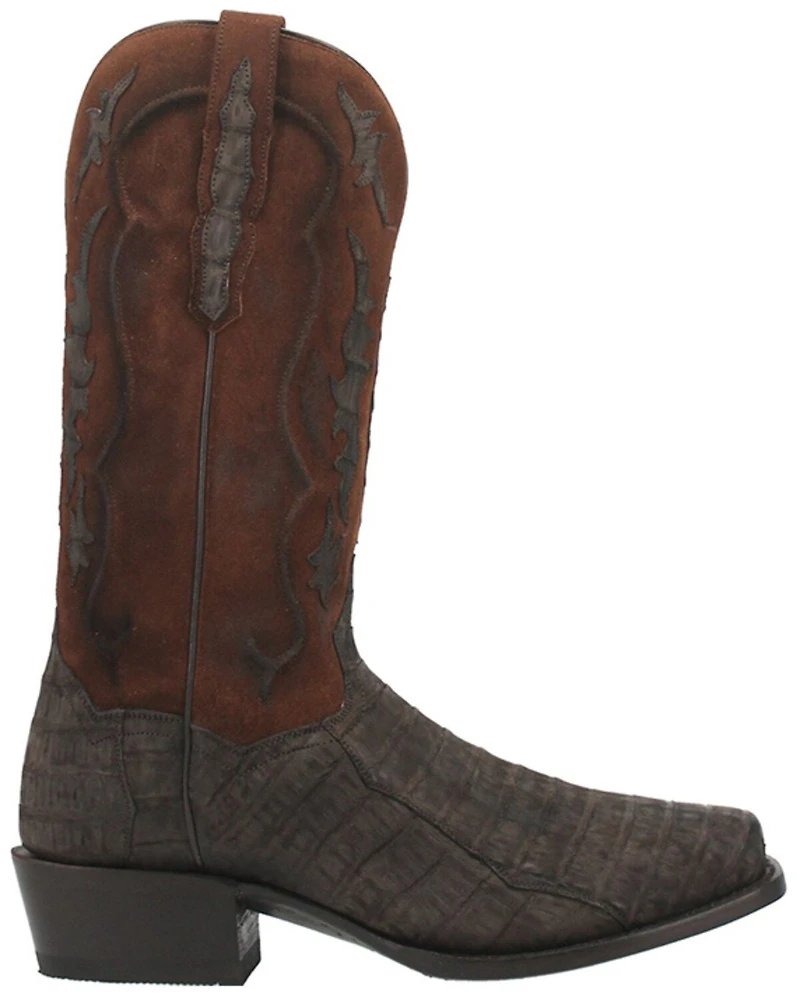Dan Post Men's Socrates Exotic Caiman Tall Western Boots - Square Toe