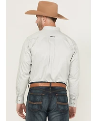 Ariat Men's Team Logo Twill Solid Long Sleeve Button-Down Western Shirt