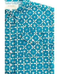 Shyanne Toddler Girls' Rodeo Print Short Sleeve Pearl Snap Shirt