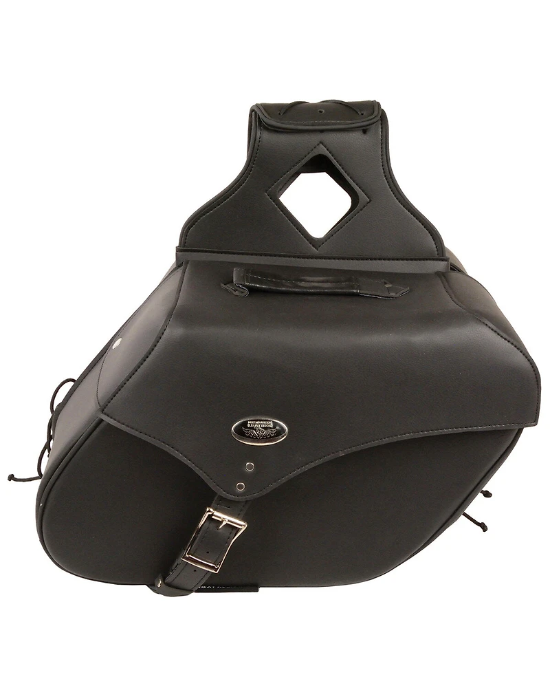 Milwaukee Leather Large Zip-Off Single Strap Throw Over Saddle Bag
