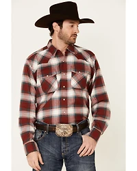 Ariat Men's Hillsboro Retro Large Plaid Long Sleeve Snap Western Flannel Shirt