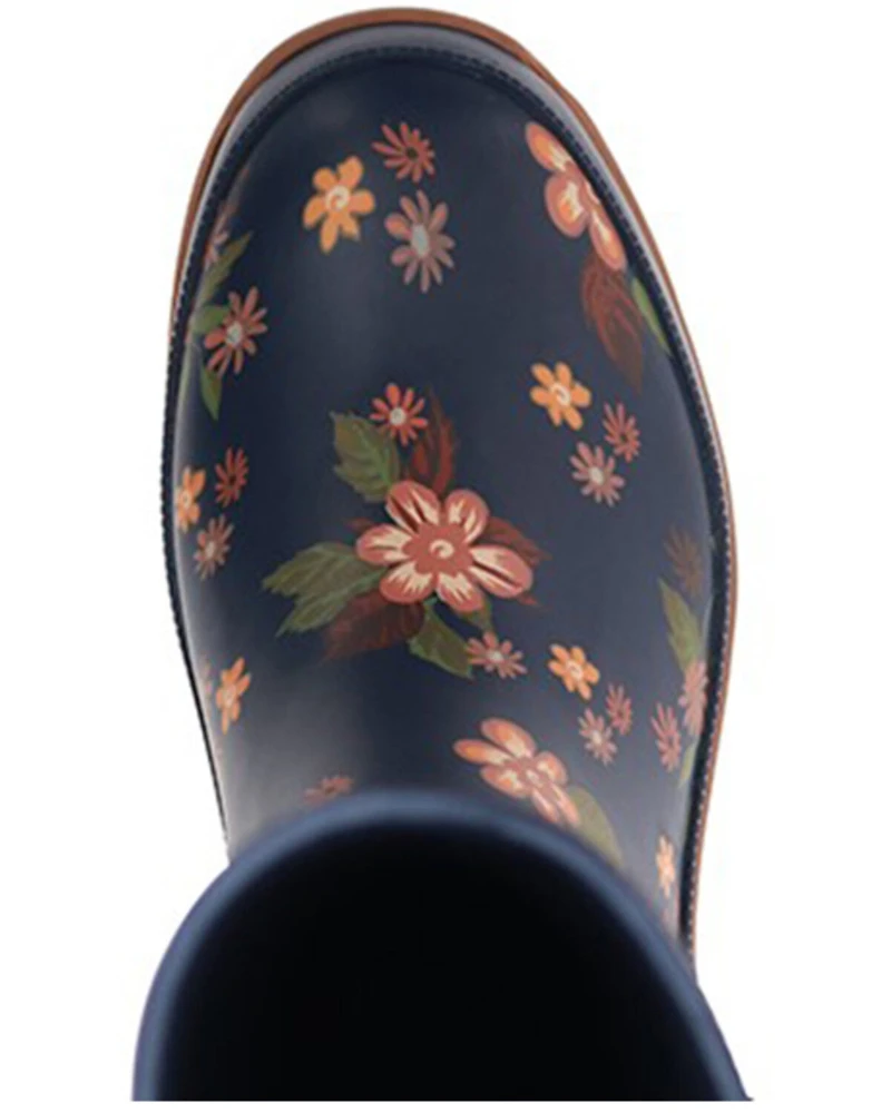 Western Chief Women's Country Bloom Tall Rain Boots - Round Toe