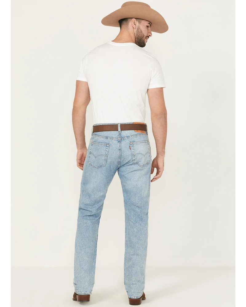 Levi's Men's 501® Original Stay Zen Light Wash Straight Rigid Denim Jeans