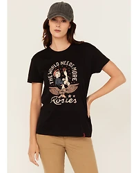 Troll Co Women's Rose Short Sleeve Graphic Tee