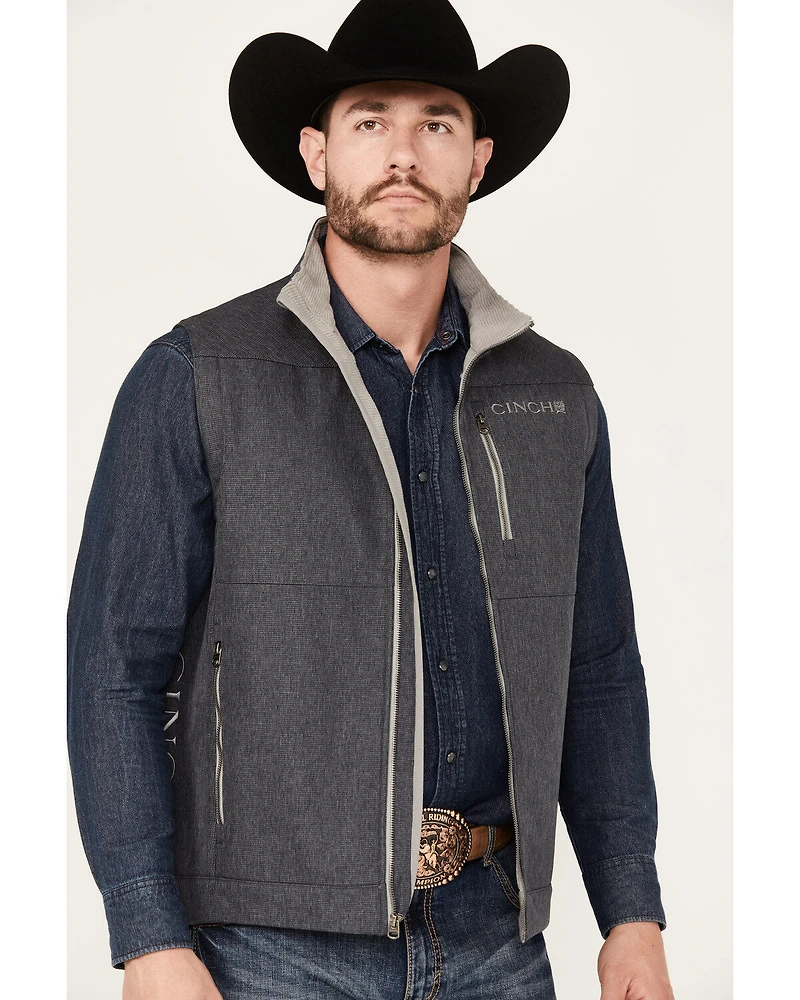 Cinch Men's Textured Bonded Concealed Carry Zip Vest