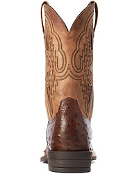 Ariat Men's Dagger Full-Quill Ostrich Exotic Western Boots - Broad Square Toe