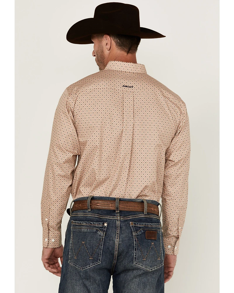Ariat Men's Frazier Geo Print Long Sleeve Button-Down Western Shirt