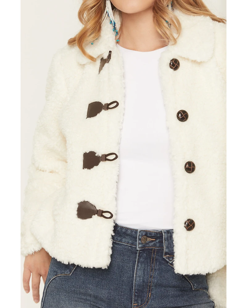 Shyanne Women's Toggle Front Sherpa Jacket