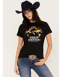 Paramount Network's Yellowstone Women's Train Station Short Sleeve Graphic Tee