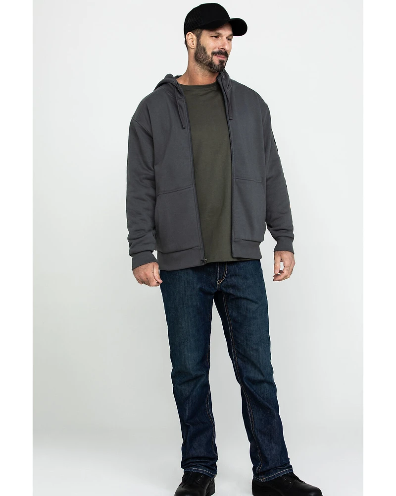 Ariat Men's Rebar All-Weather Full Zip Work Hooded Sweatshirt - Tall