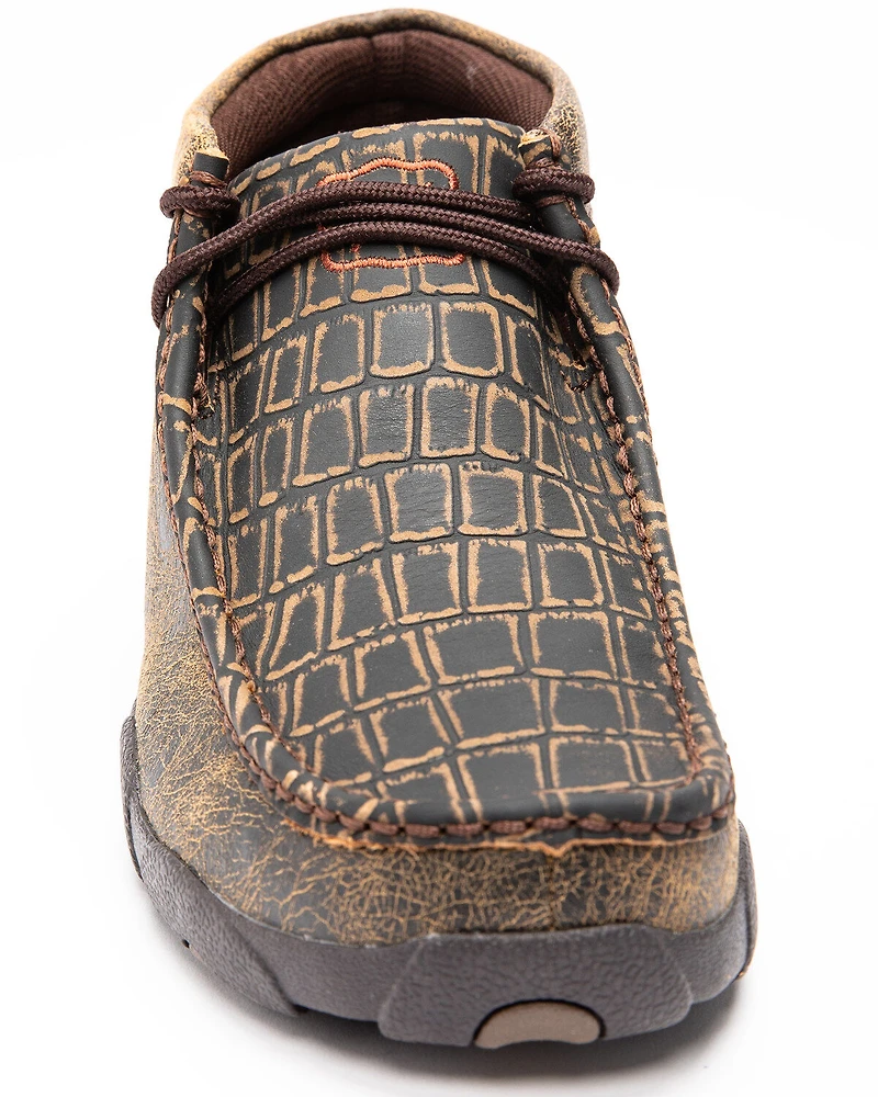 Twisted X Men's Caiman Print Driving Mocs - Moc Toe
