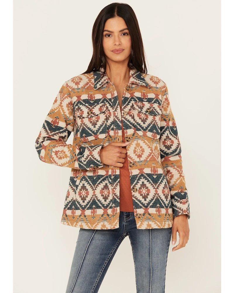 Idyllwind Women's Southwestern Striped Shacket