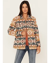 Idyllwind Women's Southwestern Striped Shacket