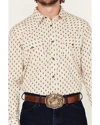 Gibson Trading Co Men's Firefly Geo Print Long Sleeve Snap Stretch Western Shirt