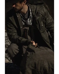 Brothers and Sons Men's Badlands Solid Snap-Front CC Parka Jacket
