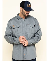 Hawx Men's FR Long Sleeve Woven Work Shirt - Tall