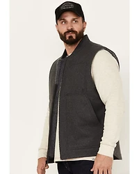 Brothers and Sons Men's Buffalo Check Wool Zip Vest
