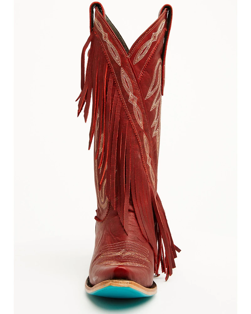 Lane Women's Senita Falls Fringe Tall Western Boots - Snip Toe