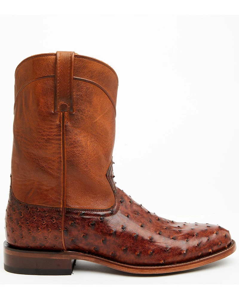 Cody James Black 1978® Men's Carmen Exotic Full-Quill Ostrich Roper Boots - Round Toe