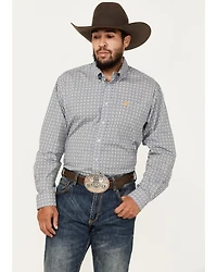 Cinch Men's Medallion Print Long Sleeve Button-Down Western Shirt