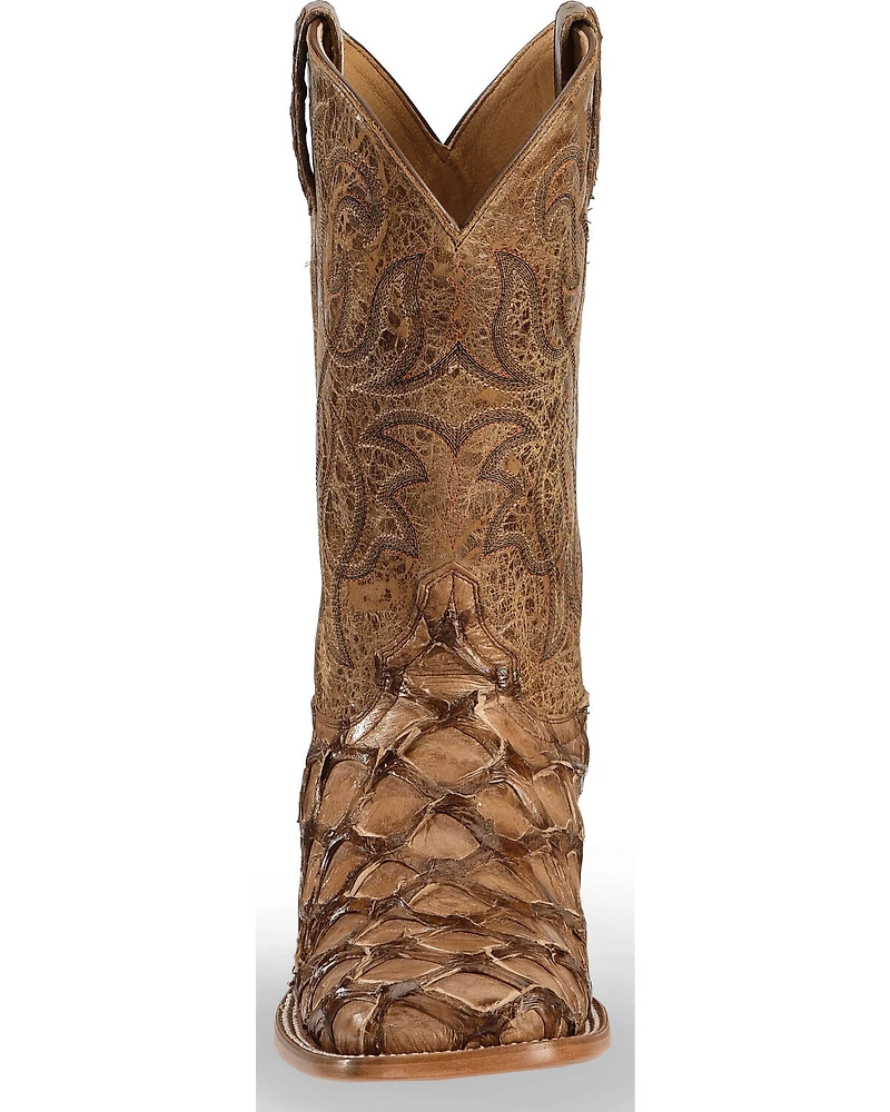 Cody James Men's Pirarucu Exotic Boots - Broad Square Toe