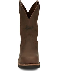 Justin Men's Carbide Pull-On Work Boots - Steel Toe