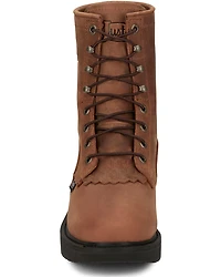 Justin Men's 8" Livestock Lace-Up Work Boots - Steel Toe