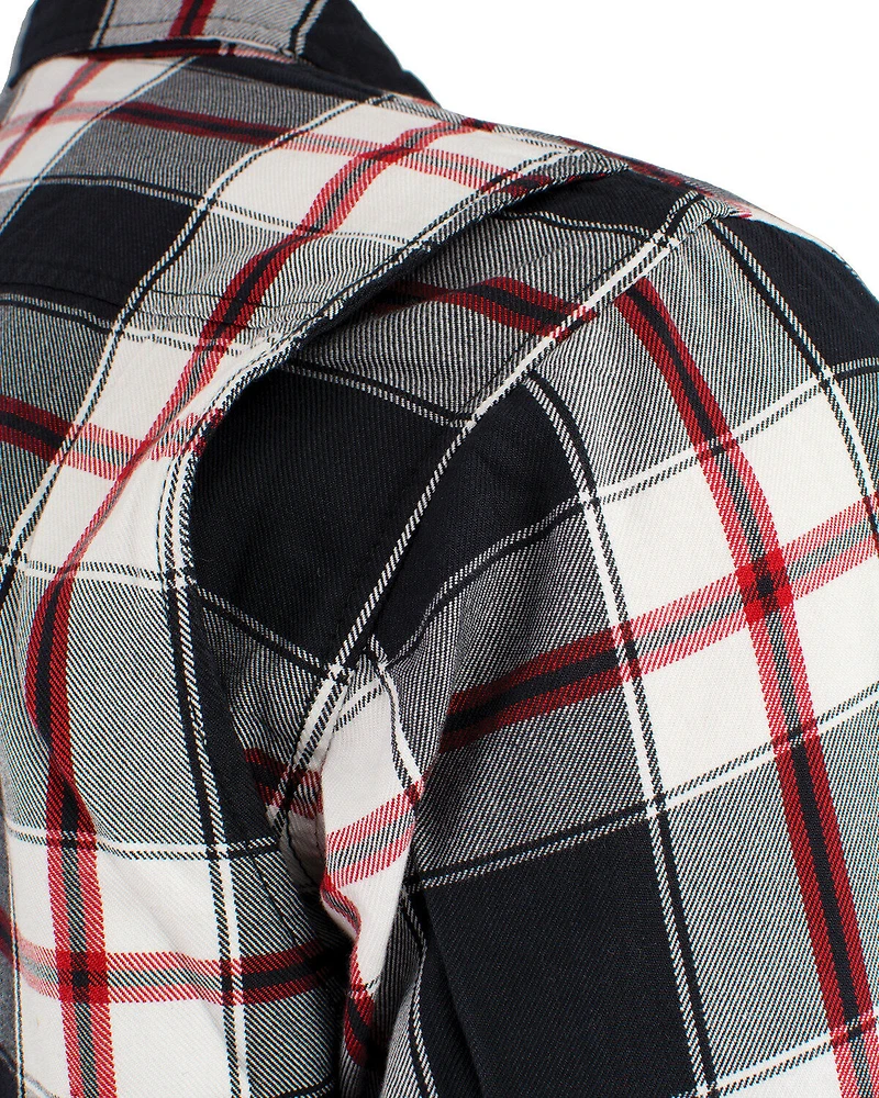 Milwaukee Performance Men's Aramid Reinforced Plaid Flannel Biker Shirt - Big & Tall