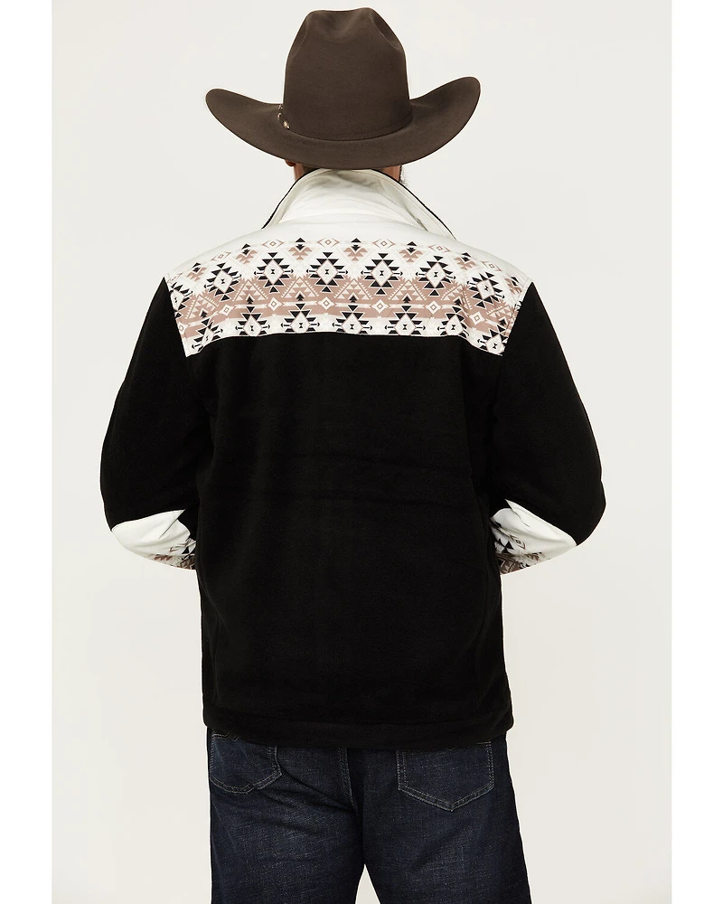 Hooey Men's Southwestern Print Tech Fleece Jacket