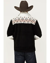 Hooey Men's Southwestern Print Tech Fleece Jacket