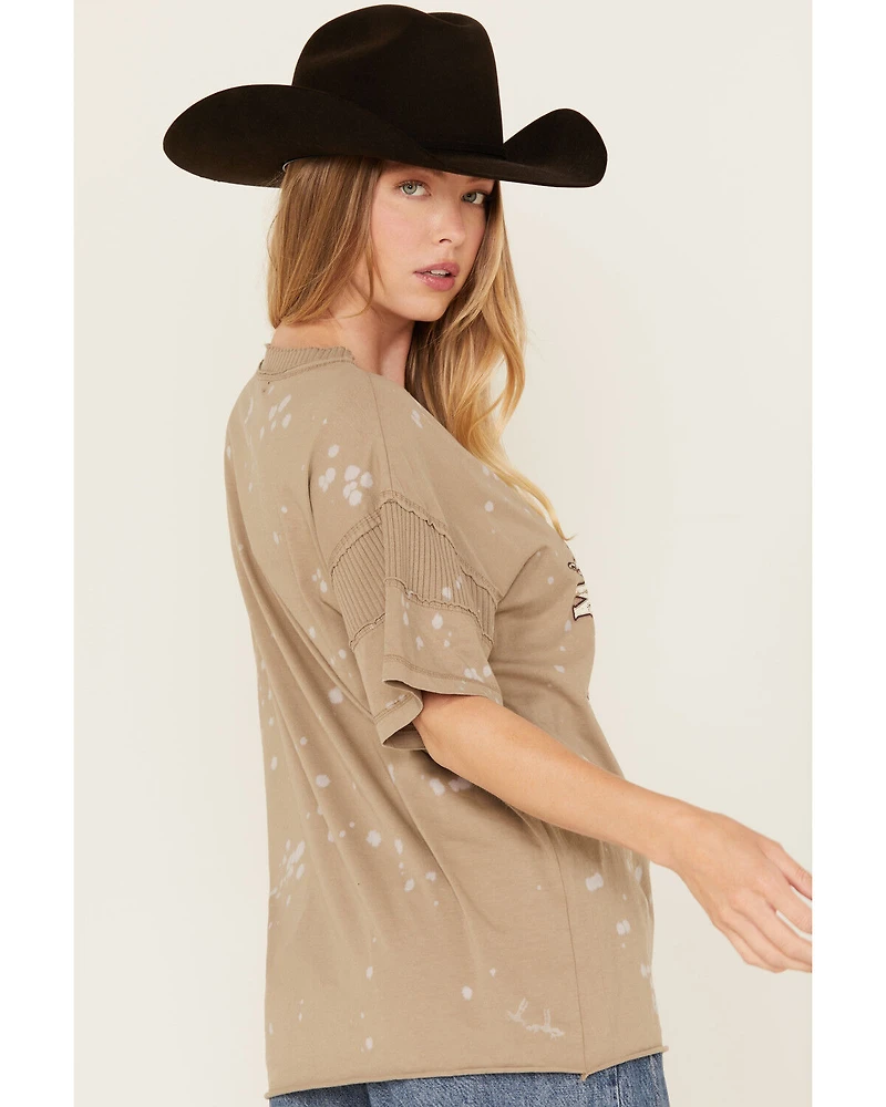 Rock & Roll Denim Women's Midnight Rodeo Steer Short Sleeve Graphic Tee