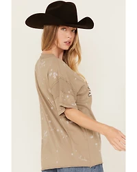 Rock & Roll Denim Women's Midnight Rodeo Steer Short Sleeve Graphic Tee