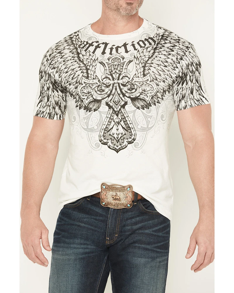 Affliction Men's Kingdom Short Sleeve Graphic T-Shirt