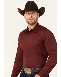 RANK 45® Men's Logo Long Sleeve Button-Down Performance Western Shirt