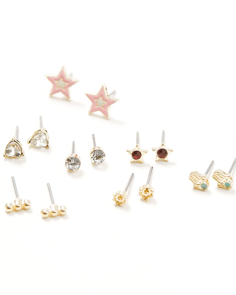 Shyanne Women's Cow Print Earring Set - 24 Piece