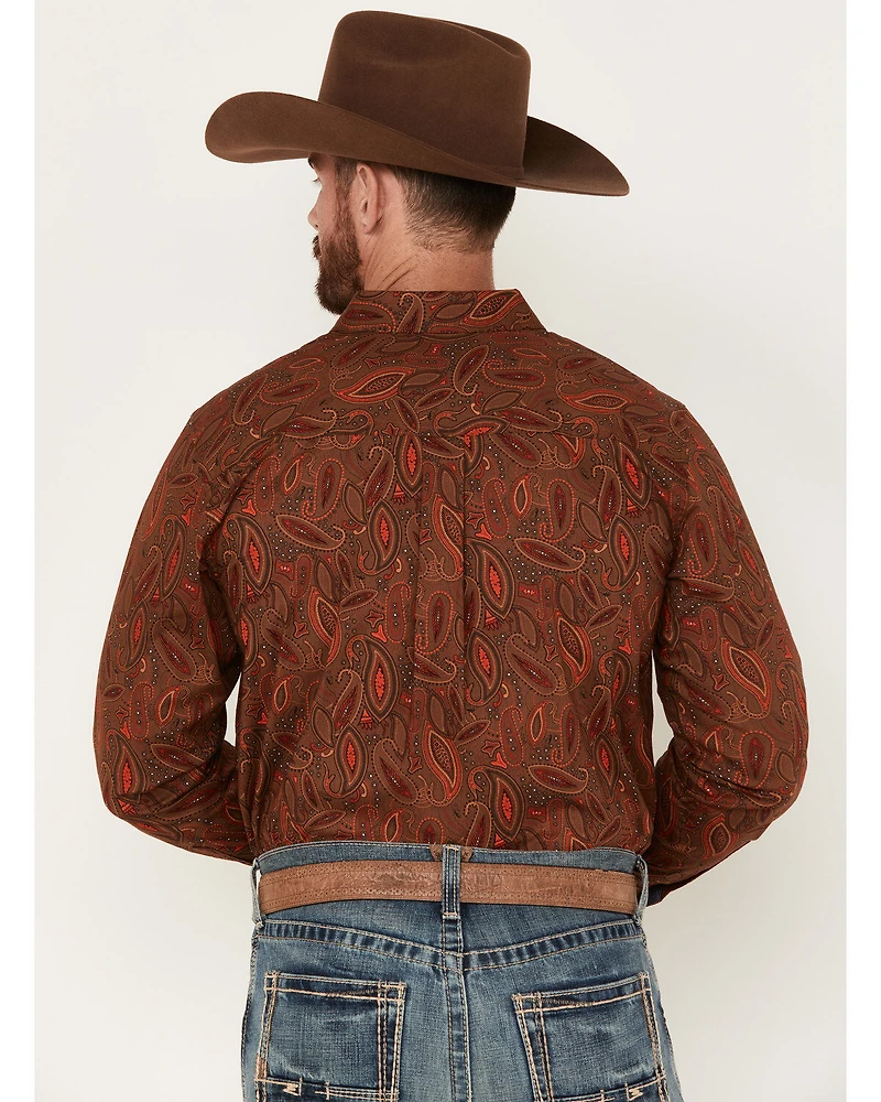 Cody James Men's Tortuga Paisley Print Button Down Western Shirt