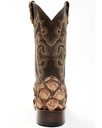 Cody James Men's Exotic Pirarucu Western Boots - Broad Square Toe