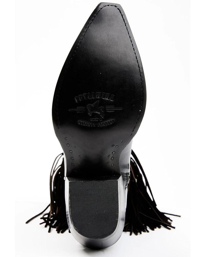 Idyllwind Women's Trooper Fringe Shiny Western Boots - Snip Toe