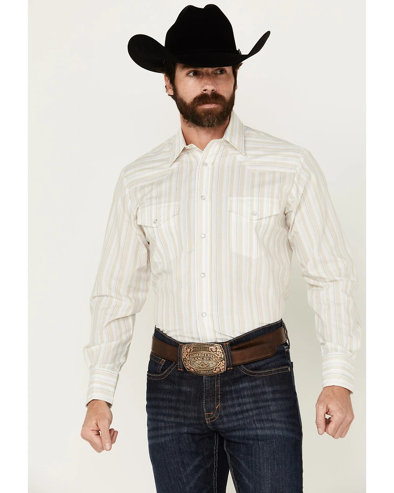 Roper Men's Serape Striped Long Sleeve Pearl Snap Western Shirt