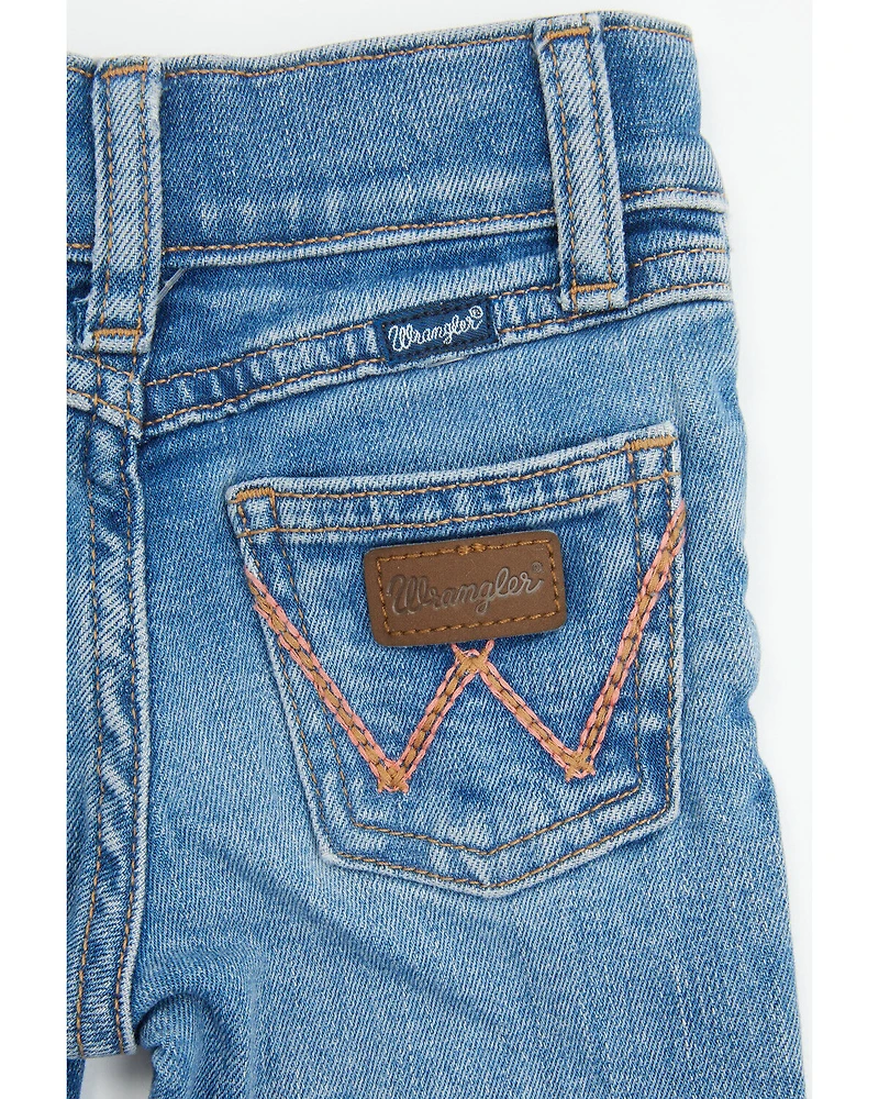 Wrangler Infant Girls' Medium Wash Bootcut Stretch Denim Jeans