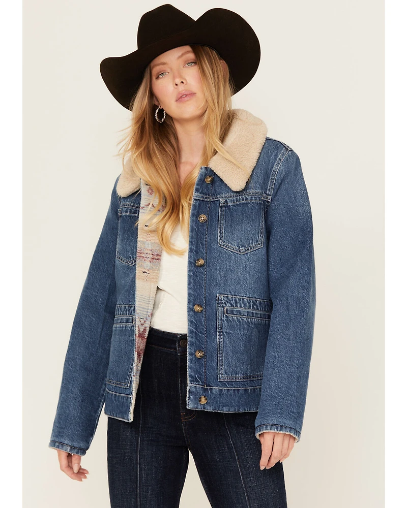 Idyllwind Women's Diamondhead Reversible Denim Blanket Jacket