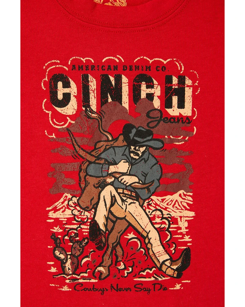 Cinch Infant Boys' Cowboy Logo Short Sleeve Graphic T-Shirt