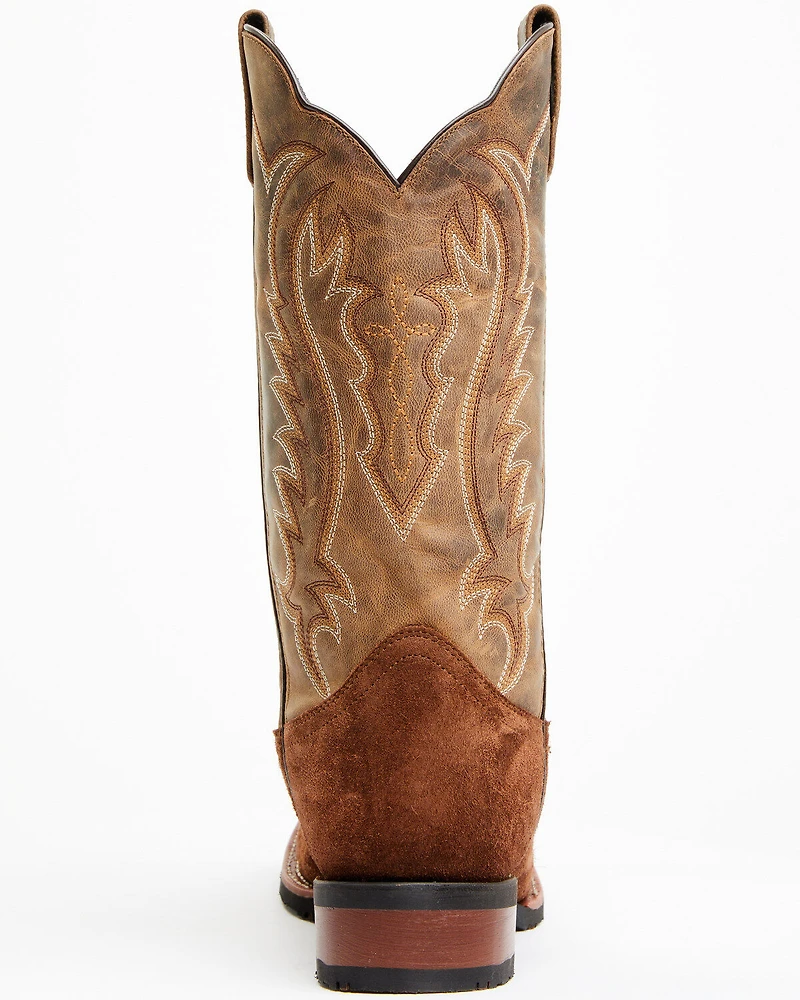 Laredo Men's Rigid Roughout Performance Western Boots - Broad Square Toe