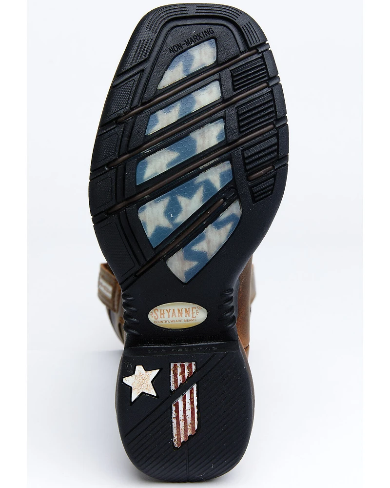 RANK 45® Women's Lite Flag Western Performance Boots - Broad Square Toe