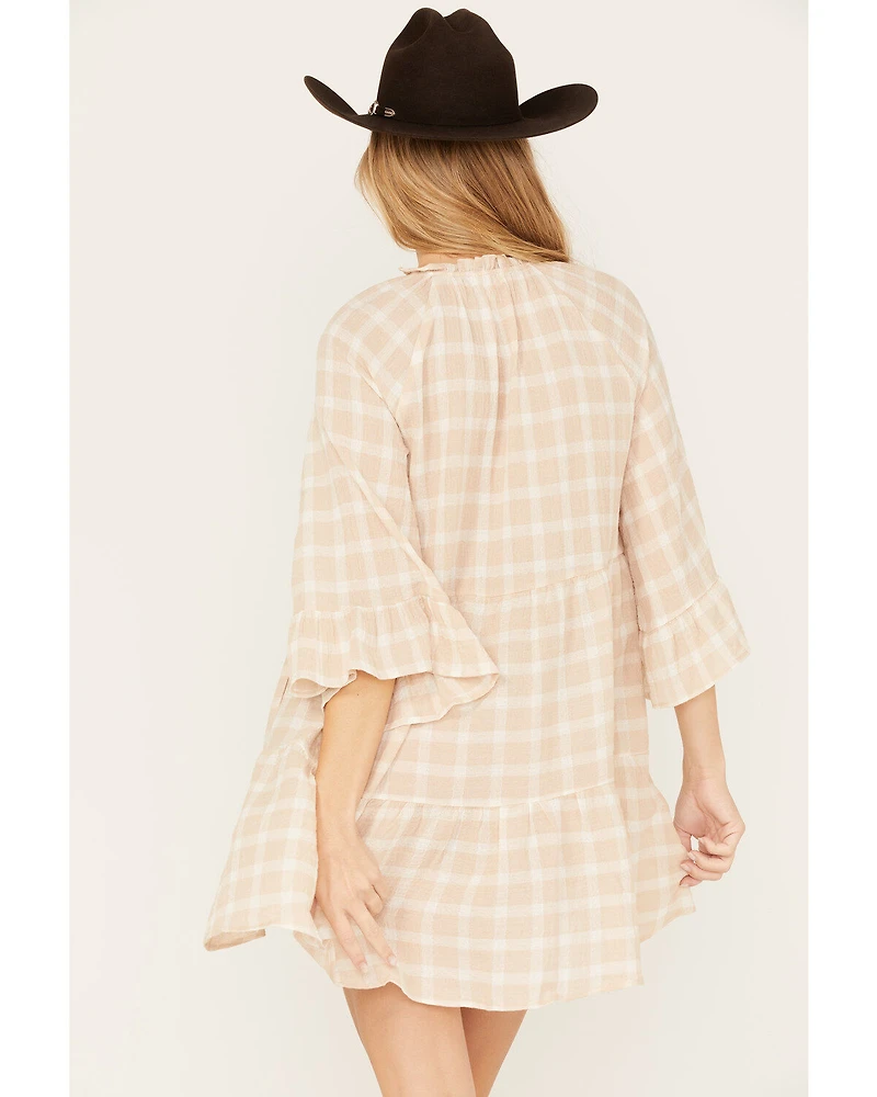 Show Me Your Mumu Women's Viola Plaid Print Mini Dress