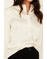 Wrangler Women's Star Embroidered Long Sleeve Snap Western Shirt