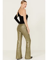 Free People Women's Wilder Days Sequins Flare Pants