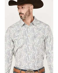 Cody James Men's Dagget Paisley Print Long Sleeve Snap Western Shirt
