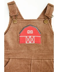 Angel Dear Infant Boys' Barn Corduroy Overalls
