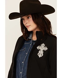 Cowgirl Hardware Women's Steel Cross Softshell Jacket